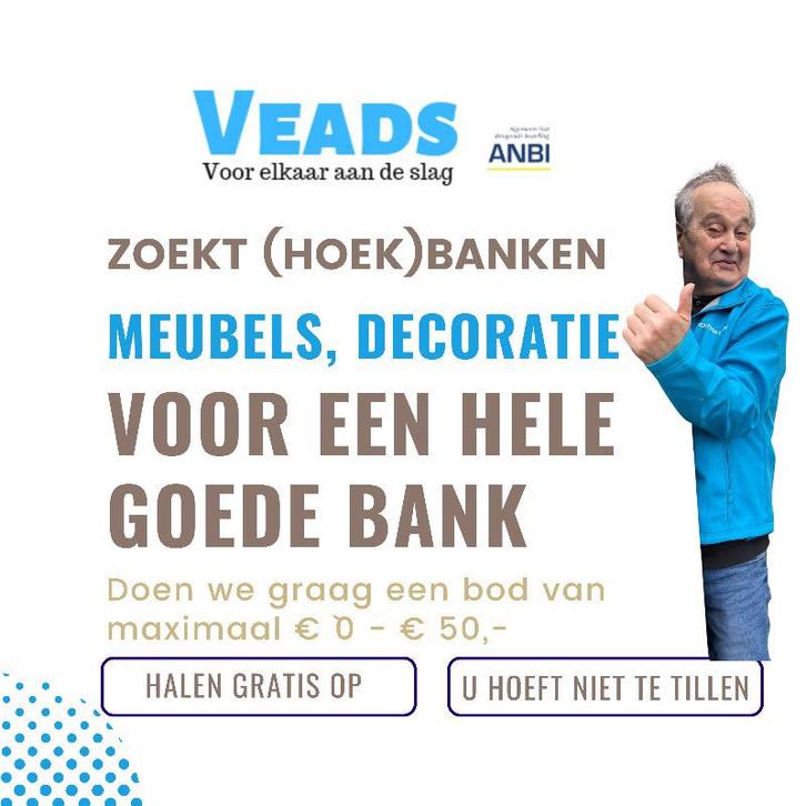 (Hoek)banken en meubels GEZOCHT, Huis en Inrichting, Banken | Complete zithoeken, Gebruikt, Ophalen