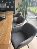 Grijze Stoffen Stoelen - Set van 3, Ophalen, Drie, Zo goed als nieuw, Stof