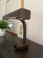 Vintage bureau lamp Massive bruin, Huis en Inrichting, Kunststof, Vintage, Ophalen of Verzenden, Zo goed als nieuw