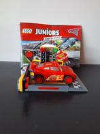 Lego 10730 Juniors Cars - Bliksem McQueen Snelle Lanceerder, Ophalen of Verzenden, Zo goed als nieuw, Complete set, Lego
