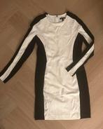 Mango Jurk Off-White/Zwart, Kleding | Dames, Jurken, Maat 38/40 (M), Wit, Nieuw, Ophalen of Verzenden