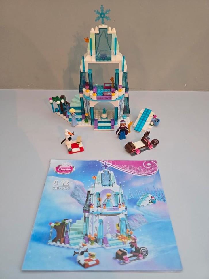 Lego Disney Frozen Elsa's IJskasteel, Kinderen en Baby's, Speelgoed | Duplo en Lego, Zo goed als nieuw, Lego, Complete set, Ophalen of Verzenden