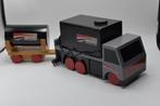 Houten Latexfalt truck met trailer set, Gebruikt, -, -, Latexfalt