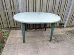 Tuintafel gratis, Tuin en Terras, Tuintafels, Ophalen, Gebruikt, Ovaal, Kunststof