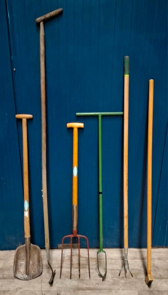 6-delige set tuingereedschap incl. grondboor, Tuin en Terras, Hand-tuingereedschap, Gebruikt, Grondboor, Ophalen