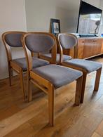 4 Vintage Scandinavische eetkamerstoelen 70s mid century, Ophalen of Verzenden, Zo goed als nieuw