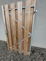 Schuttingdeur met slot en stalen frame - 1,80x2m, Gebruikt, 100 tot 150 cm, Ophalen of Verzenden, Looppoort