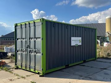 Container 20 ft + Verlichting en stellingen beschikbaar voor biedingen