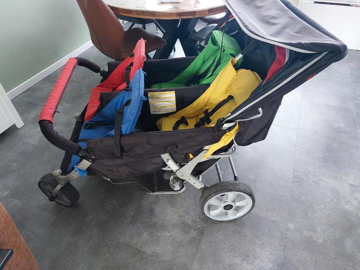 Familidoo vierlingwagen, Kinderen en Baby's, Tweelingen en Meerlingen, Gebruikt, Kinderwagen of Buggy, Ophalen
