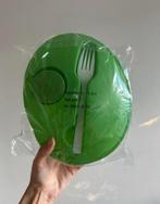 Lunchbox voor salades met vork - groen - bpa vrij, Huis en Inrichting, Keuken | Tupperware, Ophalen of Verzenden