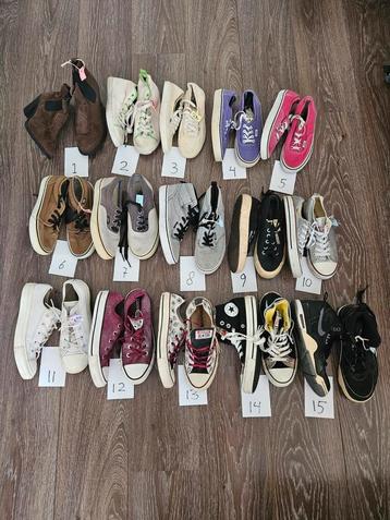 Partij schoenen sneakers nike converse vans superga 36 37 beschikbaar voor biedingen