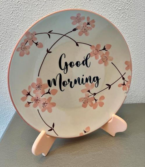 Sierbord Good Morning, Huis en Inrichting, Woonaccessoires | Tekstborden en Spreuken, Zo goed als nieuw, Ophalen of Verzenden