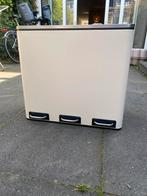 Drievaks prullenbak creme 3x18 liter - nieuw €138, Ophalen, Kunststof, 40 liter of meer, Zo goed als nieuw