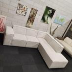 *SHOWROOMMODEL | *NIEUWSTAAT | Teddy stof | Beige | Hoekbank, 250 tot 300 cm, Modern design teddy stof hoekbank bank bankstel sofa