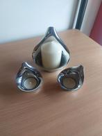 Georg Jensen Lilia kandelaars, Gebruikt, Overige kleuren, Ophalen of Verzenden, Metaal