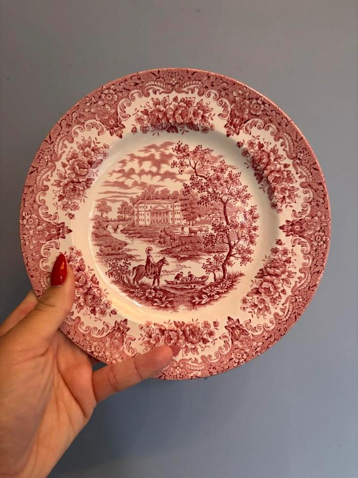 English Ironstone 'River Scenes' Bordje, Antiek en Kunst, Antiek | Servies los, Verzenden