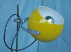 Anvia | Vintage staande lamp | Bollamp | Design | Oker geel, Metaal, 100 tot 150 cm, Ophalen of Verzenden, Zo goed als nieuw