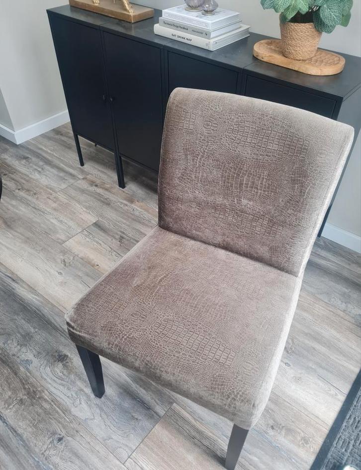 Rofra stoelen krokodillen print glans, Huis en Inrichting, Stoelen, Zo goed als nieuw, Overige kleuren, Ophalen