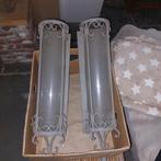 Landelijke brocante sobere muurkandelaars, Ophalen of Verzenden, Zo goed als nieuw, Minder dan 50 watt