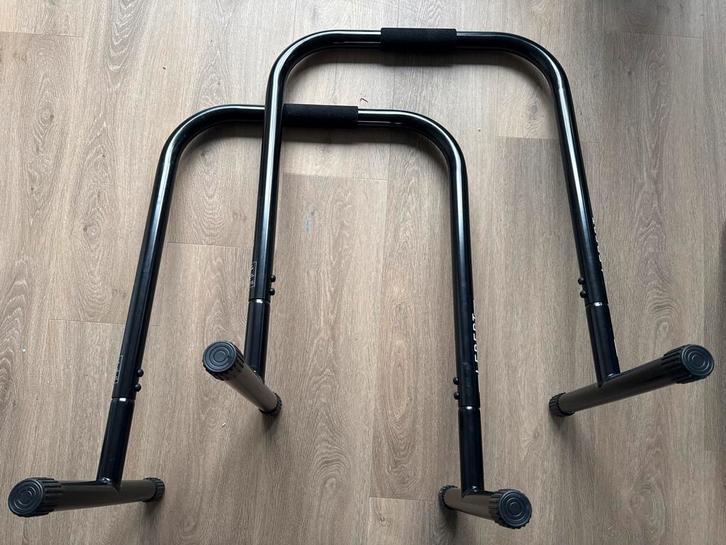 Lebert Equalizer XL Dip Bars - Zwart, Sport en Fitness, Fitnessmaterialen, Zo goed als nieuw, Overige typen, Armen, Ophalen