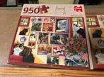 Francien’s katten puzzel 950 stukjes “Cat Portraits”, Ophalen of Verzenden, 500 t/m 1500 stukjes, Zo goed als nieuw