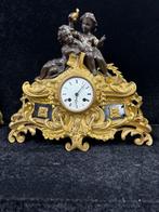 mooie bronzen pendul met 2 kindjes, Ophalen of Verzenden