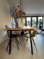 Massief eiken eettafel Houtmerk Echo 200x90, Ophalen, Gebruikt, Eikenhout, 200 cm of meer