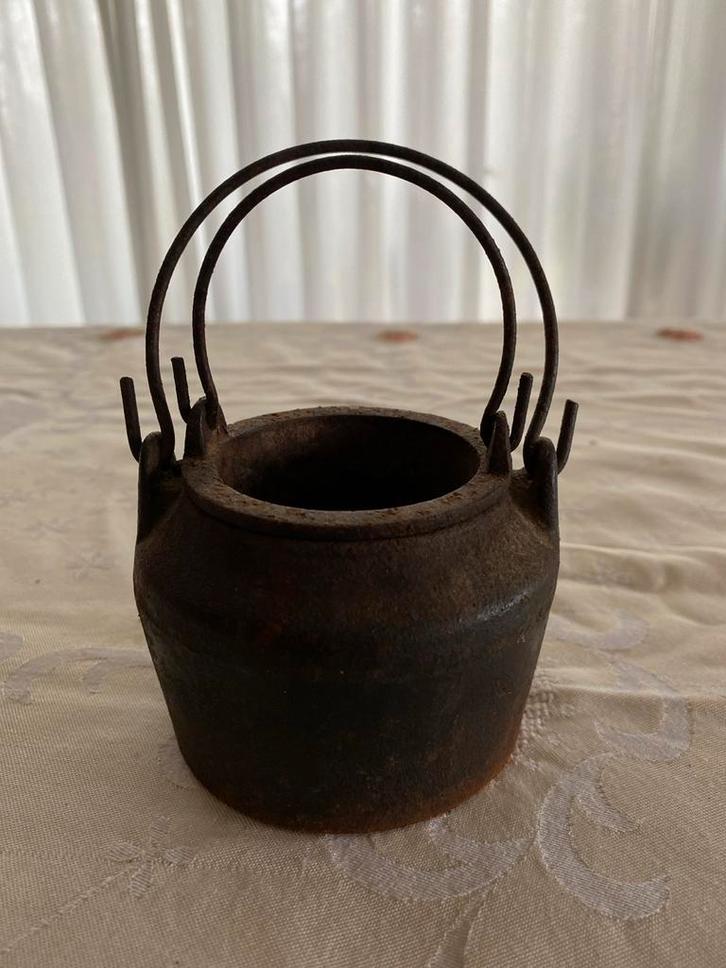 Vintage Lijmpot - 7x9 cm, Antiek en Kunst, Curiosa en Brocante, Ophalen of Verzenden