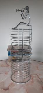 Metalen CD Opbergsysteem met Figuur, Huis en Inrichting, Woonaccessoires | Cd- en Dvd-rekken, Ophalen of Verzenden, Zo goed als nieuw