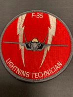 Embleem F-35 Lightning technician 322 SQN, Verzamelen, Luchtvaart en Vliegtuigspotten, Nieuw, Patch, Badge of Embleem, Verzenden