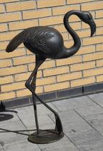 Puur bronzen beeld flamingo dierfiguur bronzen sculptuur, Ophalen, Brons