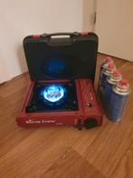 Camping gasstel met 4 volle gasflesjes, Ophalen of Verzenden, Nieuw