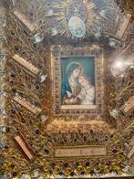 Antiek Relikwieënkastje met Heilige Voorstelling, Ophalen of Verzenden