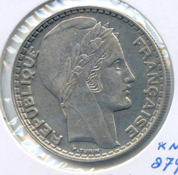 Frankrijk 20 Francs 1933 Korte Blaadjes  beschikbaar voor biedingen