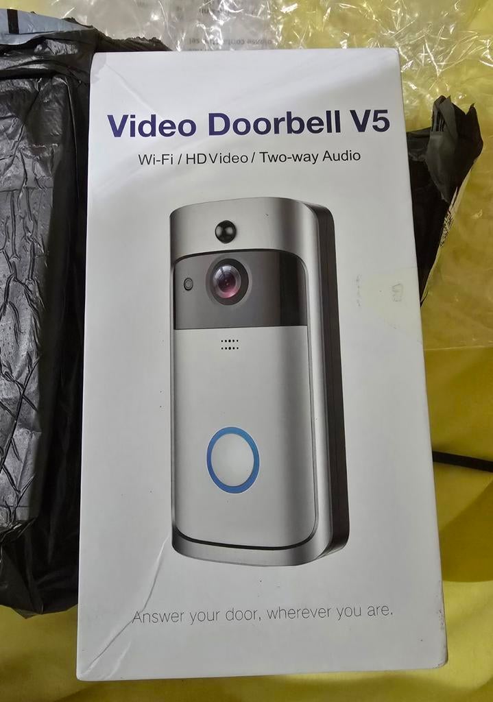 Draadloze Video Deurbel V5 - Nieuw in Doos!, Ophalen of Verzenden