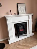 Werkende sfeerhaard met schouw, Ophalen, Zo goed als nieuw, Vrijstaande haard, Elektrische haard
