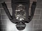 PP Philipp Plein Skull Stones Sweater Hoodie trui maat L, Ophalen of Verzenden, Zo goed als nieuw, Zwart