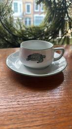 Kop en schotel jaren ‘50 schildpad(3), Antiek en Kunst, Antiek | Servies los, Ophalen of Verzenden