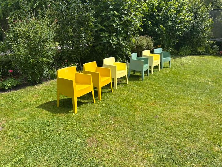 Philippe Starck Driade Toy tuinstoelen Italians  design., Tuin en Terras, Tuinstoelen, Gebruikt, Kunststof, Stapelbaar, Ophalen