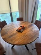 Eettafel met 5 stoelen, Huis en Inrichting, Tafels | Eettafels, Ophalen, Gebruikt, 100 tot 150 cm, Vijf personen of meer