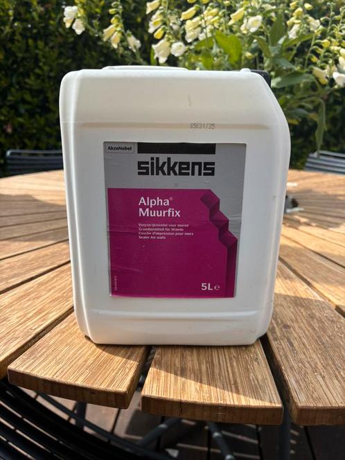 2 x Sikkens alpha muurfix, Doe-het-zelf en Verbouw, Verf, Beits en Lak, Nieuw, Verf, Minder dan 5 liter, Wit, Ophalen of Verzenden