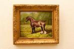 schilderij van een Paard 45149, Huis en Inrichting, Woonaccessoires | Schilderijen, Tekeningen en Foto's, Minder dan 50 cm, Gebruikt