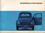 Handleiding en servicekaart VW kever 1200, 1300, 1500, Verzenden