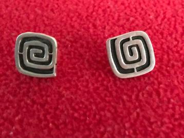 Mexico - Zwart / Zilver Oorbellen beschikbaar voor biedingen