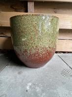 Grote bloempot voor binnen, groen-bordeaux, Huis en Inrichting, Kamerplanten, Ophalen, Halfschaduw, Minder dan 100 cm