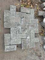 Gebruikte witte / grijze klinkers stenen, Tuin en Terras, Tegels en Klinkers, Ophalen, Gebruikt, Klinkers, 10 m² of meer
