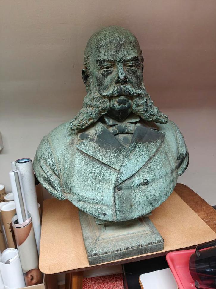 Bronzen buste, 19e eeuw, Antiek en Kunst, Kunst | Beelden en Houtsnijwerken, Ophalen