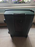 Groene american tourister koffer met hendel, Ophalen, Gebruikt, Hard kunststof, 70 cm of meer