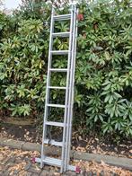 3 delige ladder 3x9 aluminium ladder 5.32 meter lengte, Doe-het-zelf en Verbouw, Ladders en Trappen, Ophalen, Gebruikt, 4 meter of meer