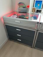 Vitrinekast met laden, Ophalen, Gebruikt, 50 tot 100 cm, Glas